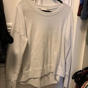 Athleta Light Gray Crewneck Sweatshirt